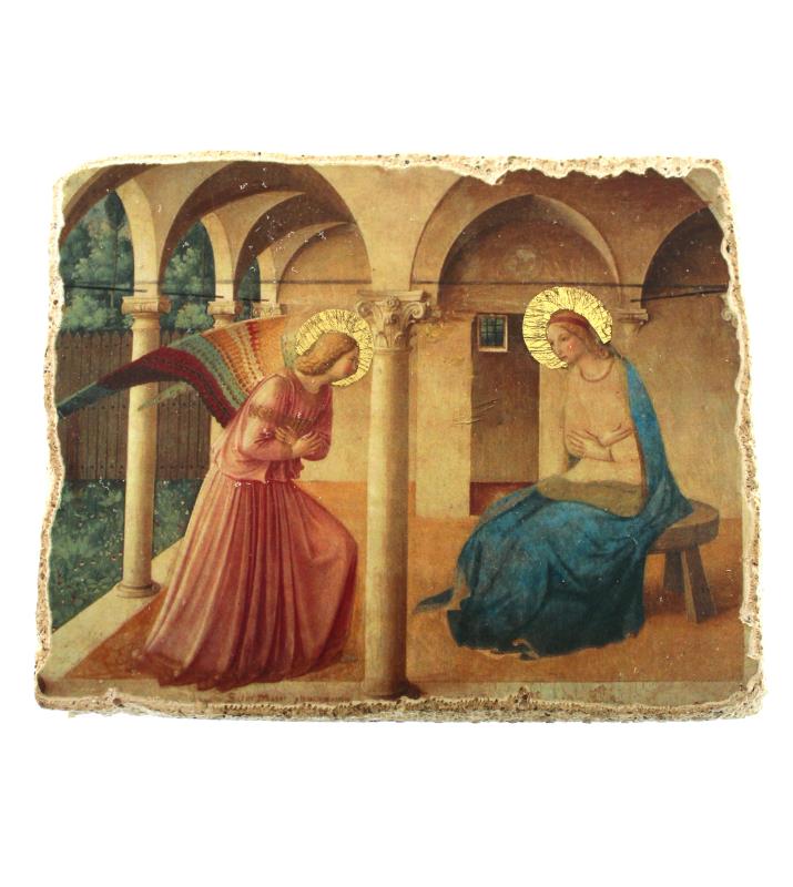 affresco cm 8x10 in pictografia annunciazione beato angelico