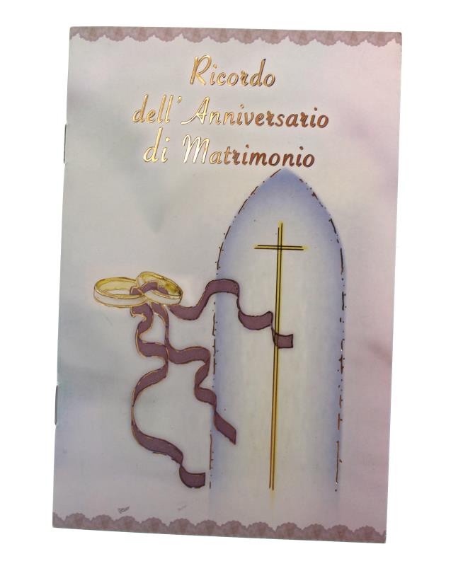 libretto ricordo per sacramenti anniversario di matrimonio