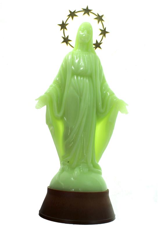 statua madonna miracolosa fosforo cm 30 carillon