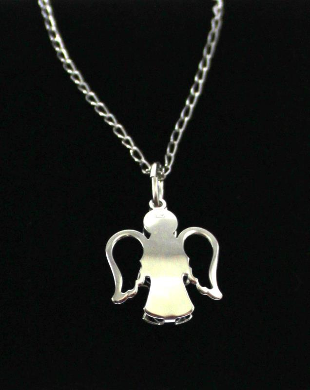 collana in argento con angelo