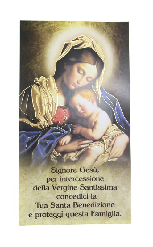 benedizioni casa confezione 100 pezzi madonna con bambino