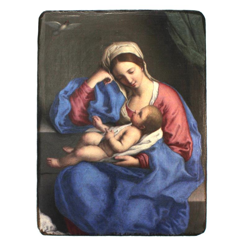 quadro madonna con bambino cm 15x20