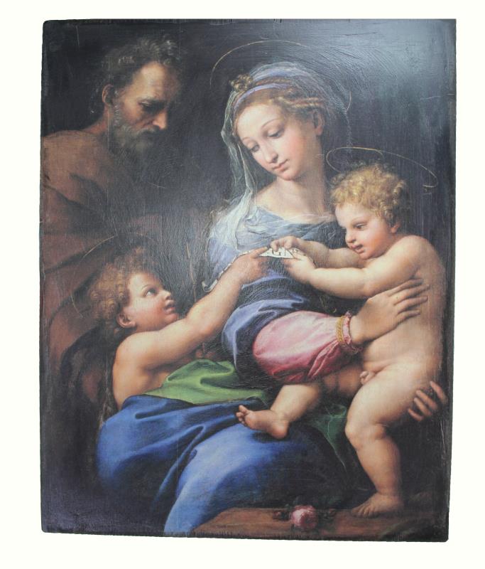 quadro madonna della rosa raffaello cm 15x20