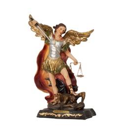 statua di san michele arcangelo resina altezza cm 20