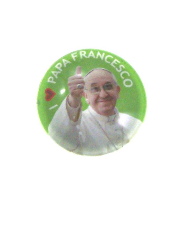 magnete papa francesco diametro 5 cm