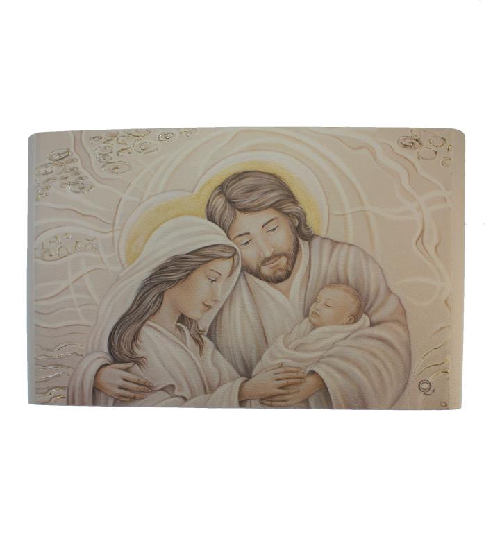 quadro sacra famiglia cm 22x36