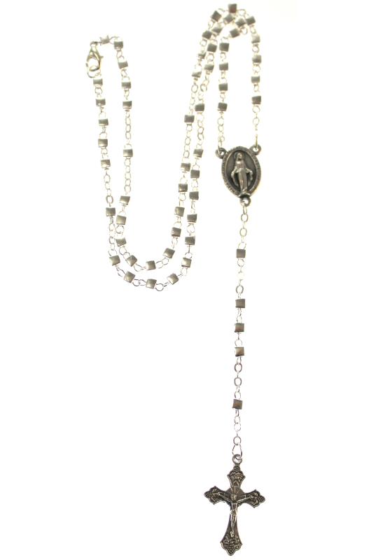 rosario con grano cubetti e apertura al collo
