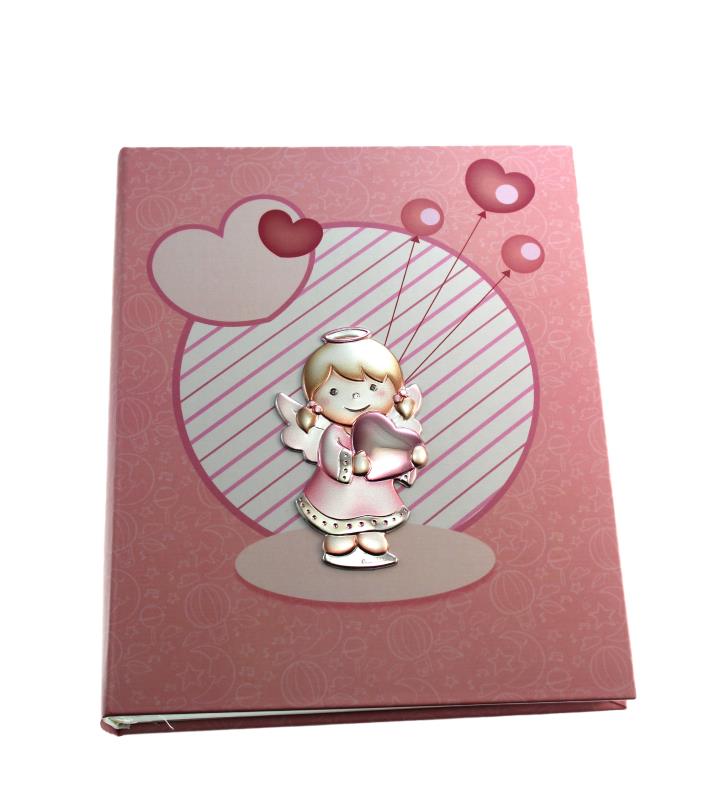 album  battesimo placca argento e smalti cm 20x25