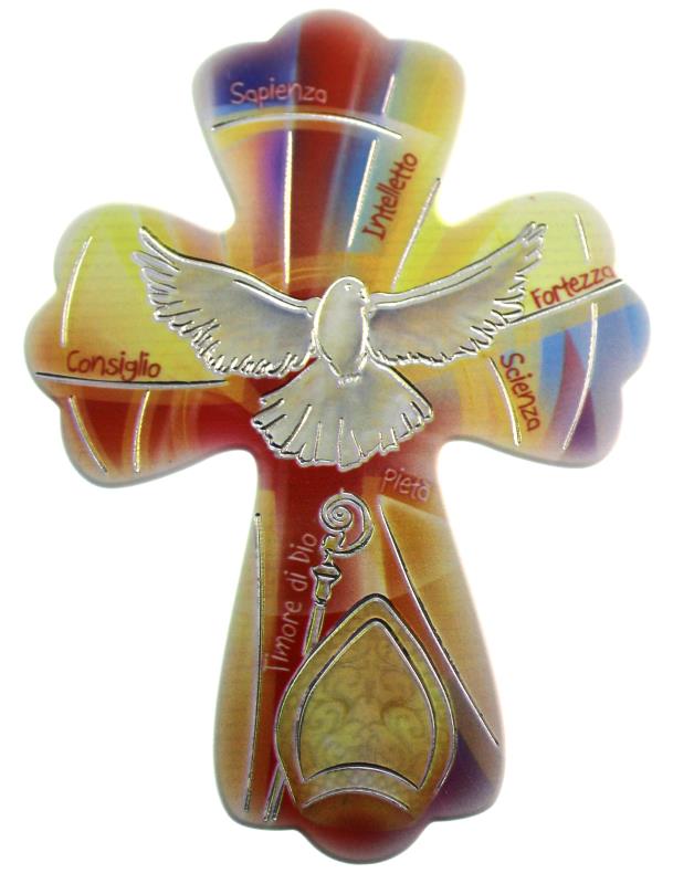 croce ricordo cresima cm 14x10