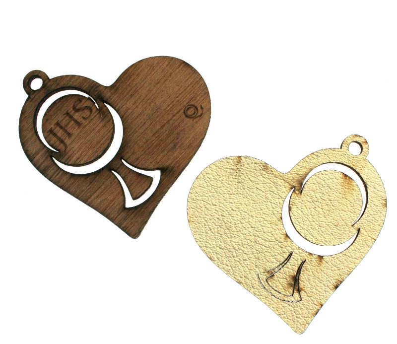 cuore prima comunione cm 6 bomboniera