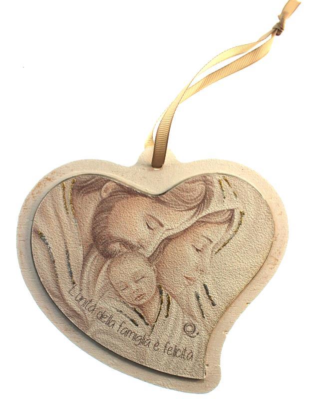 cuore sacra famiglia cm 13x14