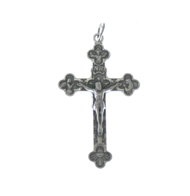 croce lobata in metallo altezza cm 4,5