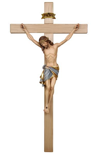 crocifisso in legno scolpito da cm 64