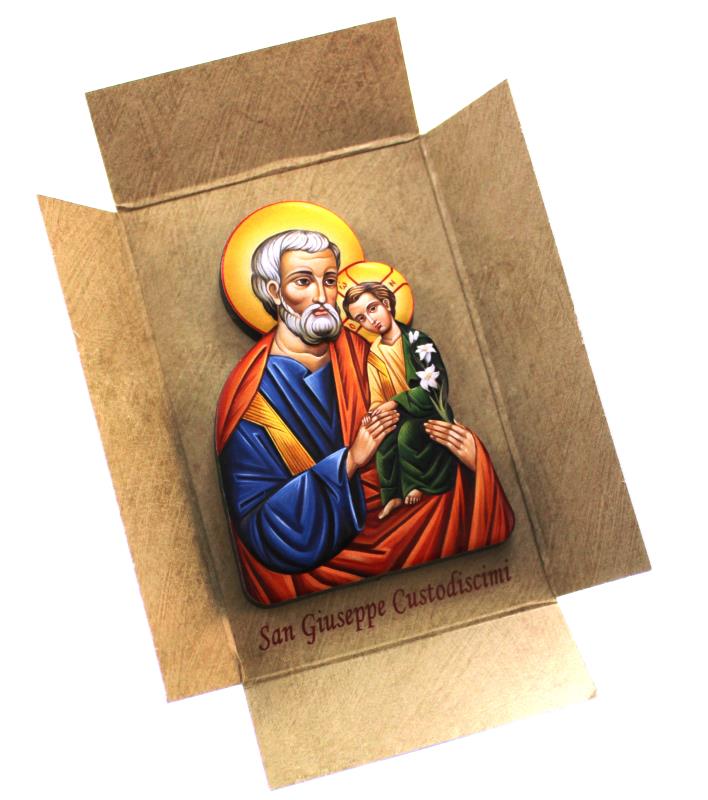 quadretto san giuseppe cofanetto cm 15x7