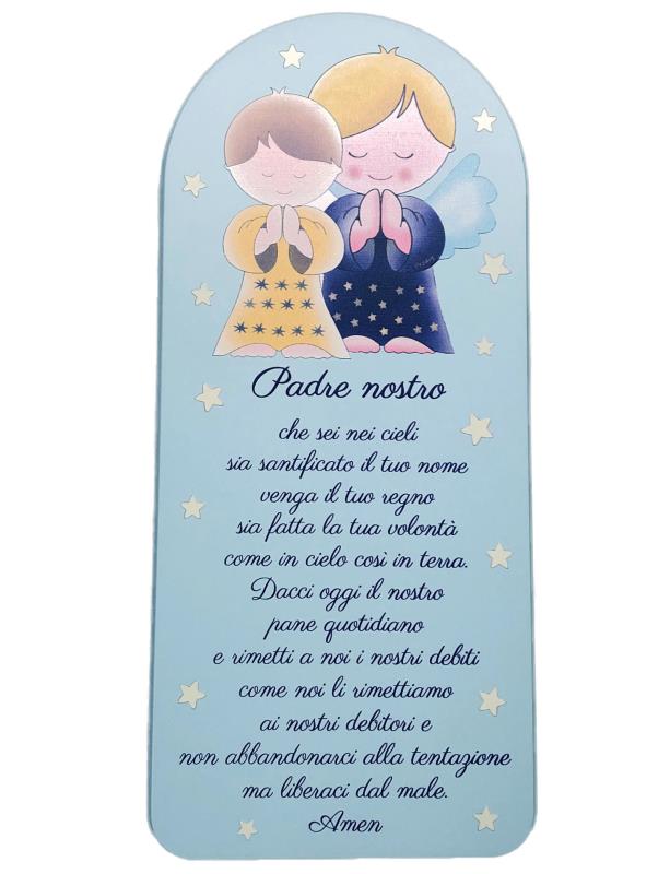 quadro cameretta bimbo 12x27 cm padre nostro