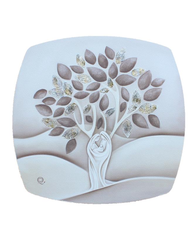quadro albero della vita decorato cm 40x39