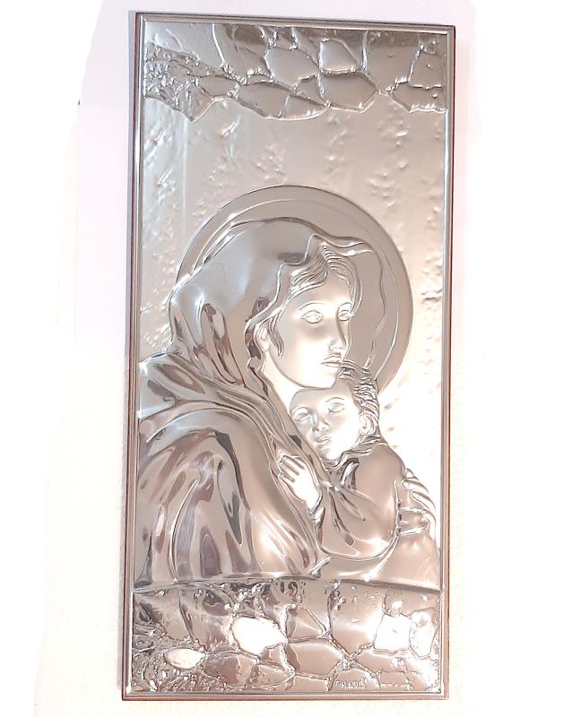 quadro ferruzzi legno argento cm 16x34