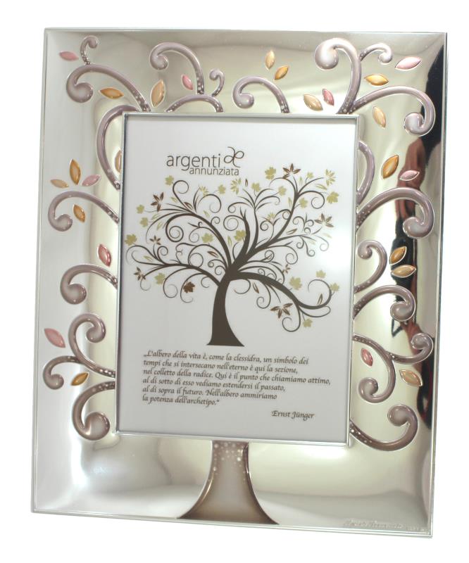 cornice portafoto albero della vita argento 13x18