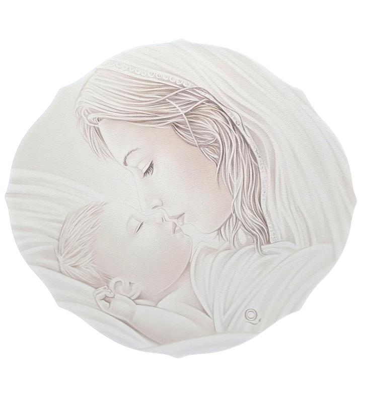 quadro maternita decorato cm 33x30