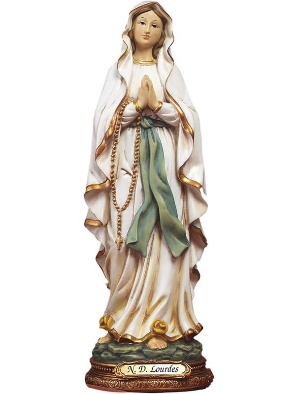 statua madonna di lourdes altezza cm 30