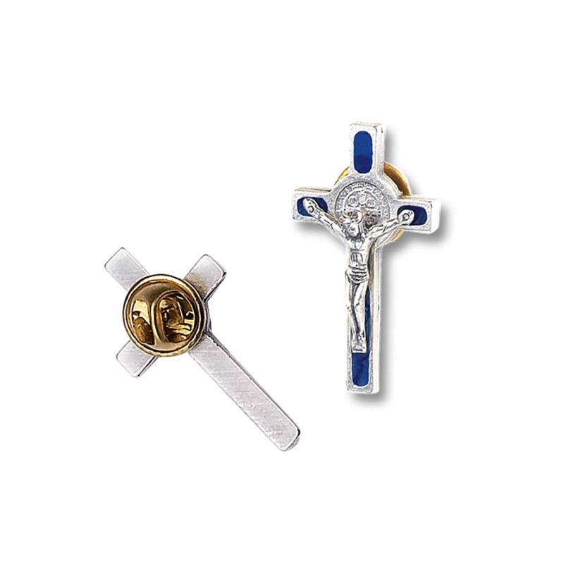 croce di san benedetto con spilla cm 3,5