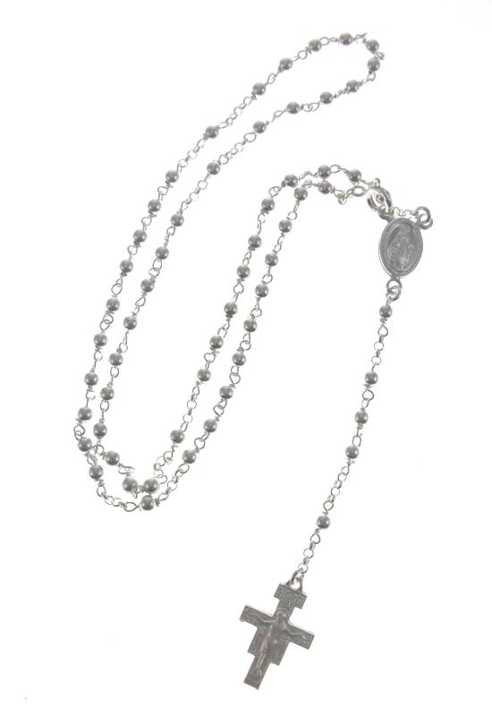 rosario c/chiusura in argento