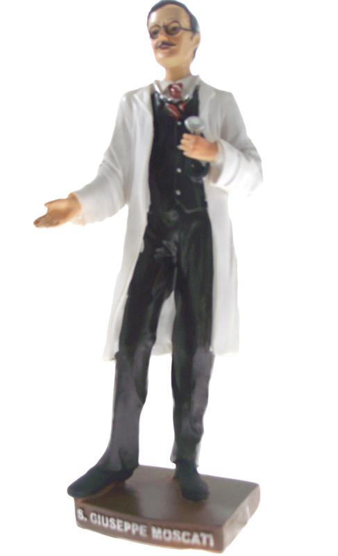 statua san giuseppe moscati cm 20