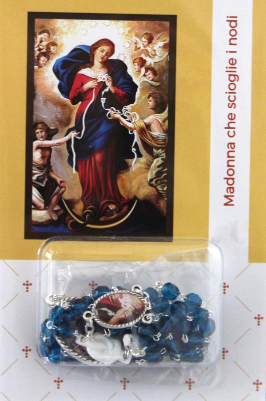 rosario madonna che scioglie i nodi con libretto