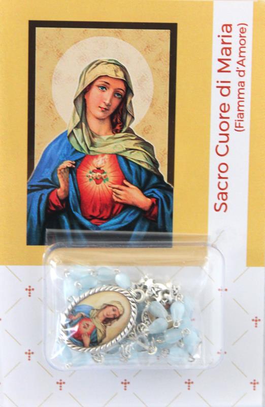 rosario sacro cuore di maria con libretto