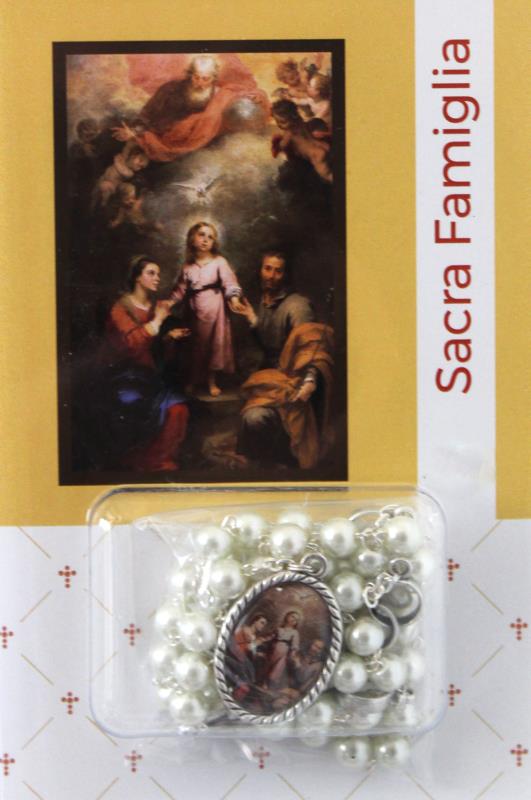 rosario sacra famiglia con libretto