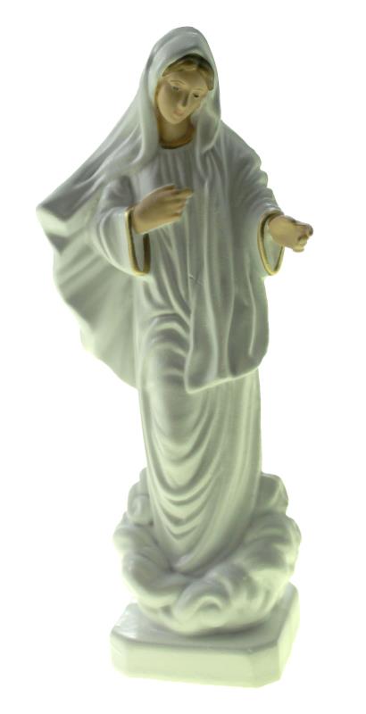 statua madonna medjugorie cm 16