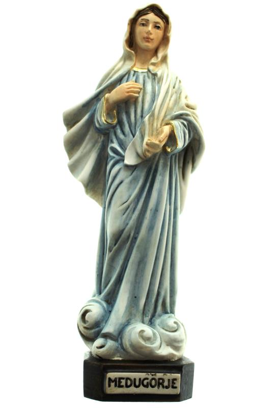 statua madonna medjugorie cm 16
