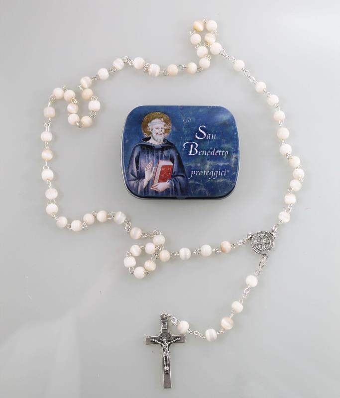 rosario con scatola 6x4,5 cm