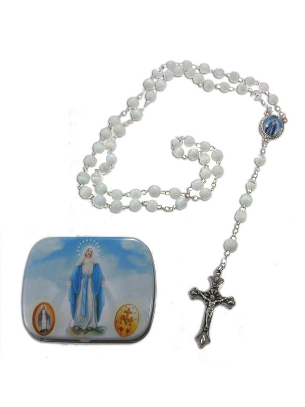 rosario con scatola 6x4,5 cm