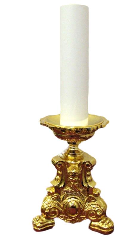 candeliere dorato cm 25