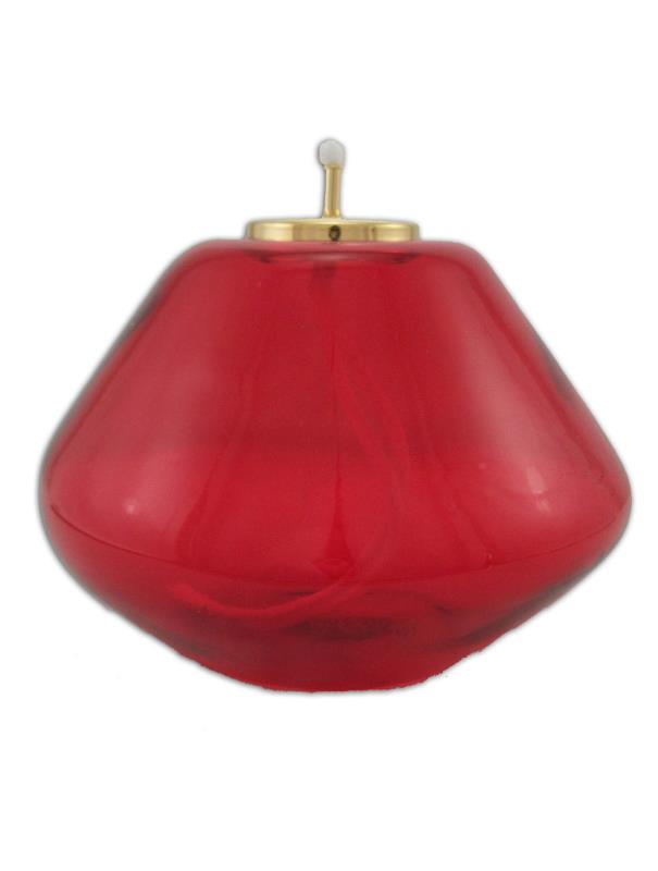 lampada da altare rossa Ø 14x10 cm