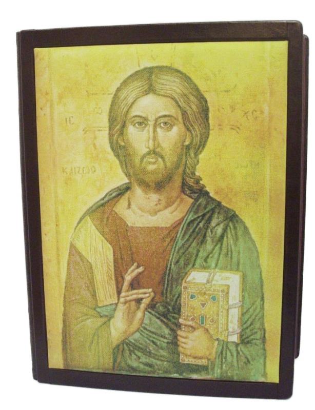 custodia per lezionario in pelle cristo