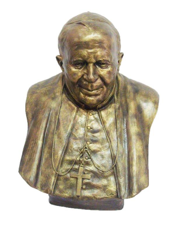 busto papa giovanni paolo ii cm 58