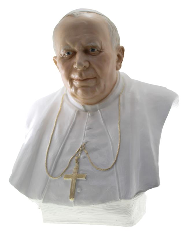 busto papa giovanni paolo ii cm 58
