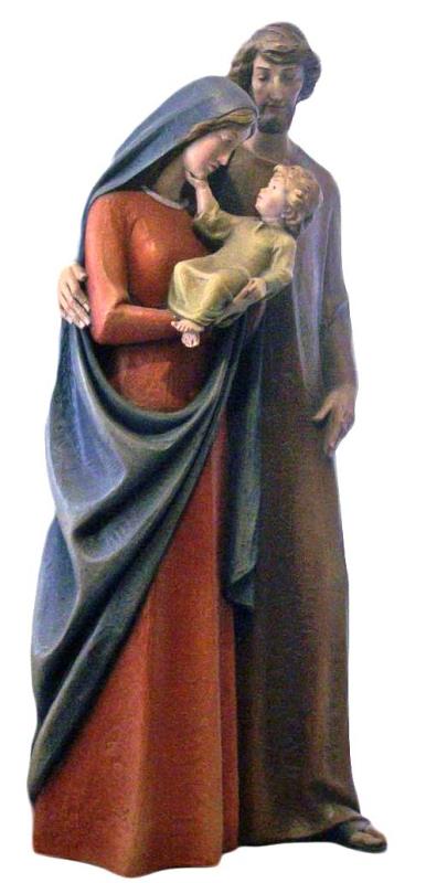 statua sacra famiglia cm 120 vetr resina