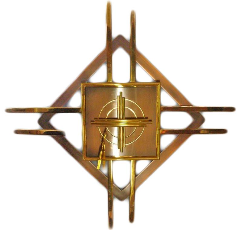tabernacolo rame oro 20x20 cm