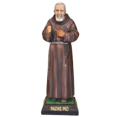 statua padre pio cm 40