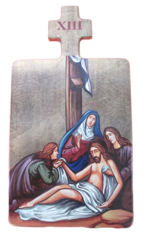 via crucis 15 stazioni 25x18 cm