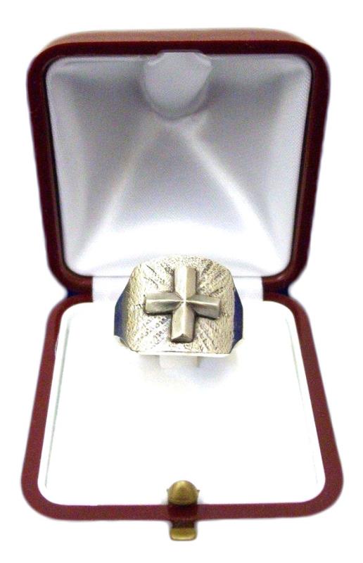 anello pastorale in argento