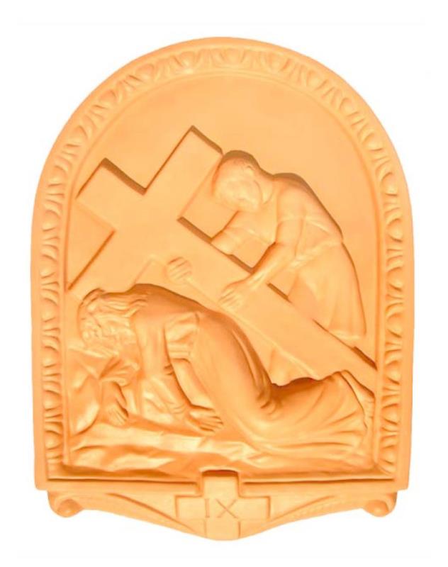 via crucis in terracotta cm 50x36
