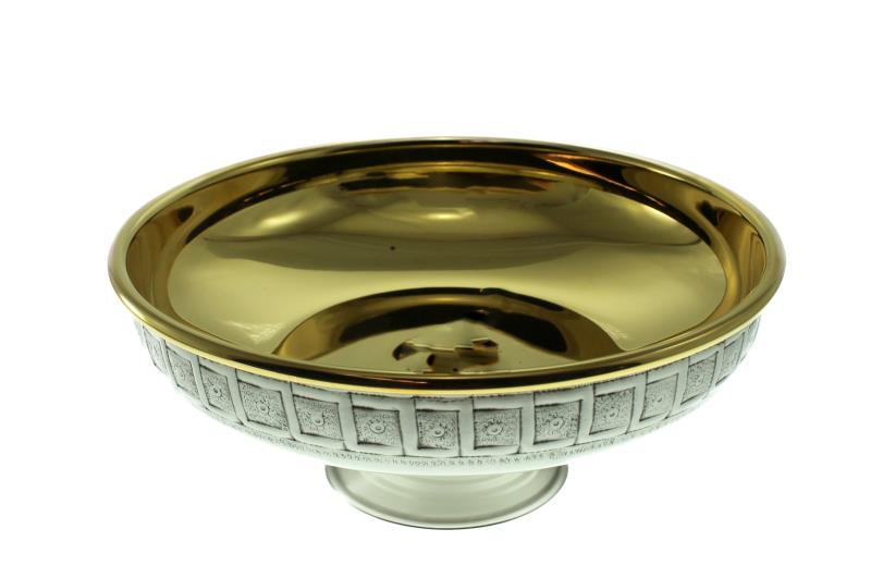 pisside grande Ø 21 cm con incisione greca