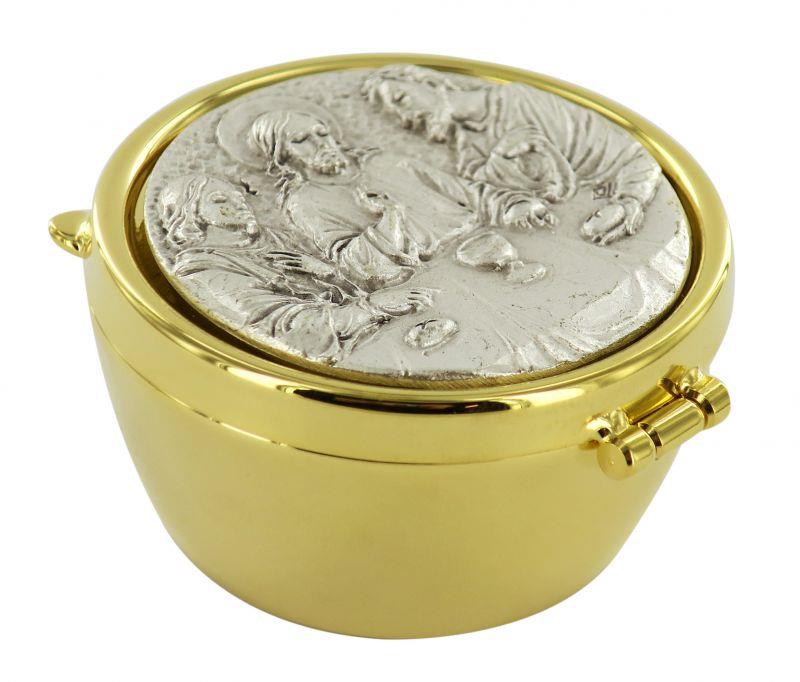 teca porta ostie metallo e peltro altezza 3,5 cm