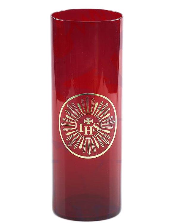 vetro rosso rubino per ss sacramento diametro 8 cm