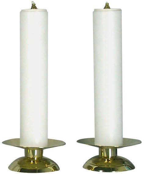 coppia candelieri cm 12 con finte candele