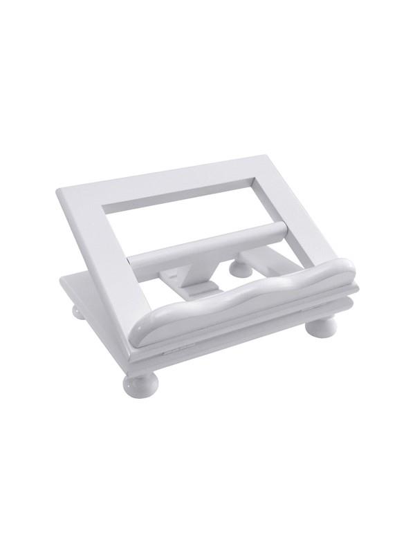 leggio da mensa in legno bianco 20x25 cm